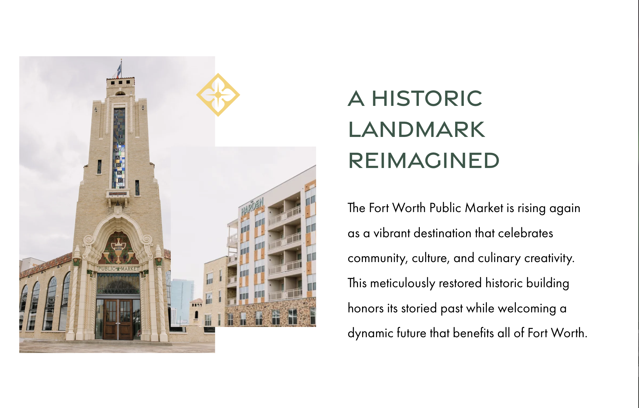 A historic landmark reimagined placeholder section